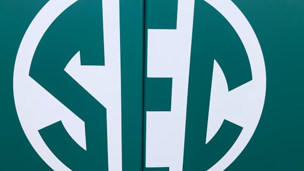 Green SEC logo for St. Patrick's Day